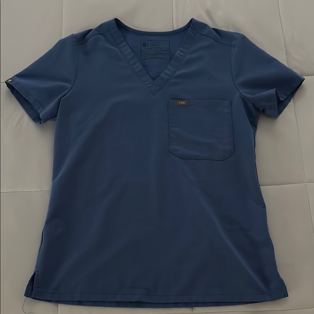 Figs Catarina Top Ceil Blue